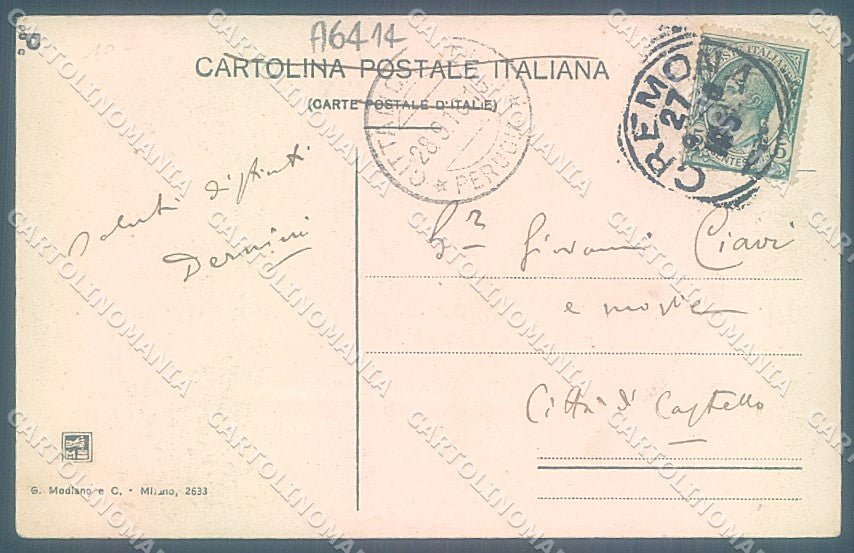Cremona Città Duomo Modiano 2633 cartolina JK2418 – retro