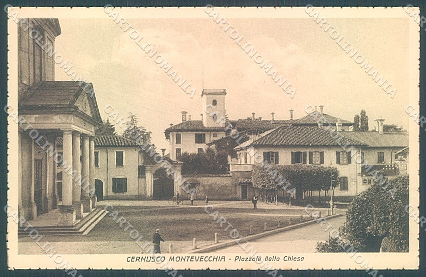Lecco Cernusco Montevecchia Piazzale Chiesa cartolina JK2423 – fronte