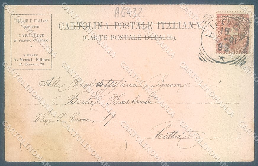 Como Bellano Tommaso Grossi cartolina JK2427 – retro