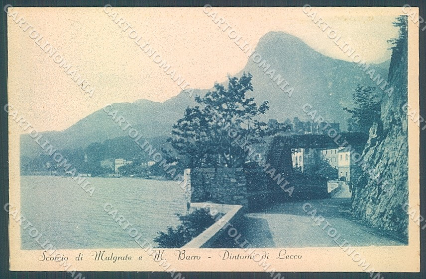 Lecco Malgrate e Monte Barro cartolina JK2429 – fronte