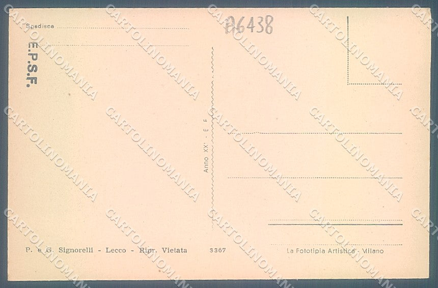 Lecco Malgrate e Monte Barro cartolina JK2429 – retro