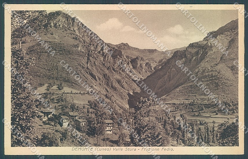 Cuneo Demonte Fedio Valle Stura cartolina JK2444 – fronte