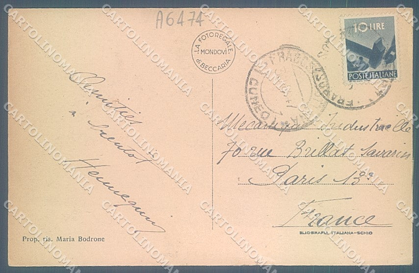Cuneo Frabosa Sottana STRAPPINO cartolina JK2446 – retro