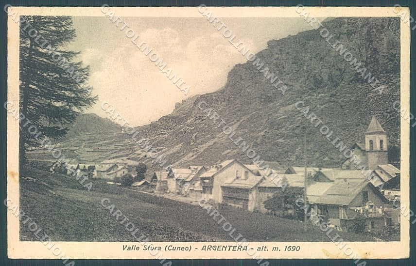 Cuneo Valle Stura Argentera cartolina JK2447 – fronte