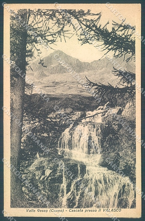 Cuneo Valle Gesso Valasco Cascata cartolina JK2453 – fronte