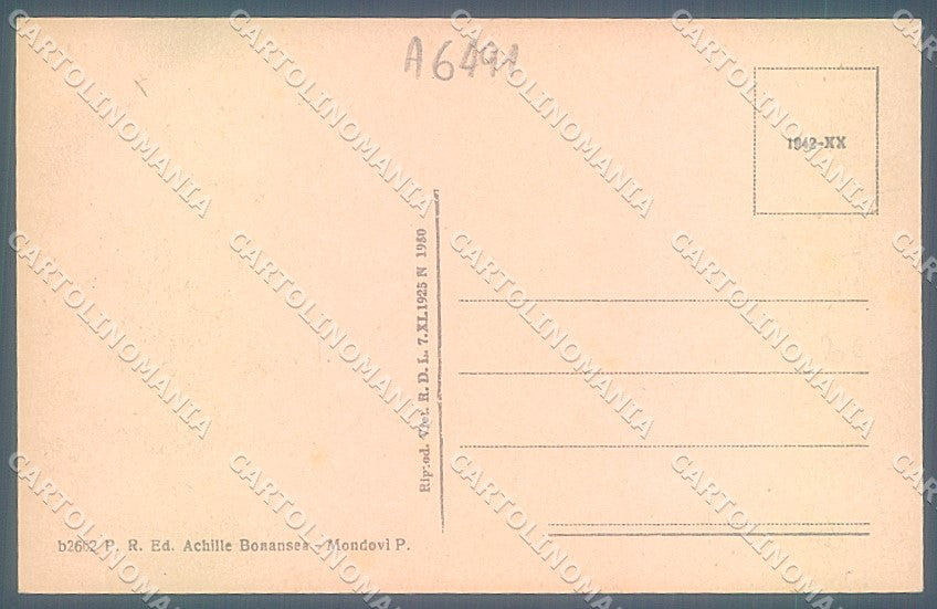 Cuneo Mondovì Scuola Cortile cartolina JK2456 – retro