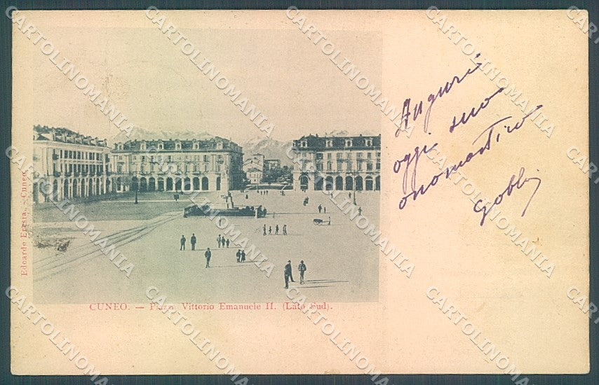 Cuneo Città Monumento Piazza Vittorio Emanuele II cartolina JK2458 – fronte