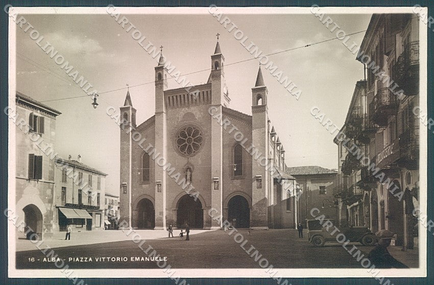 Cuneo Alba Chiesa Piazza Vittorio Emanuele Foto cartolina JK2461 – fronte