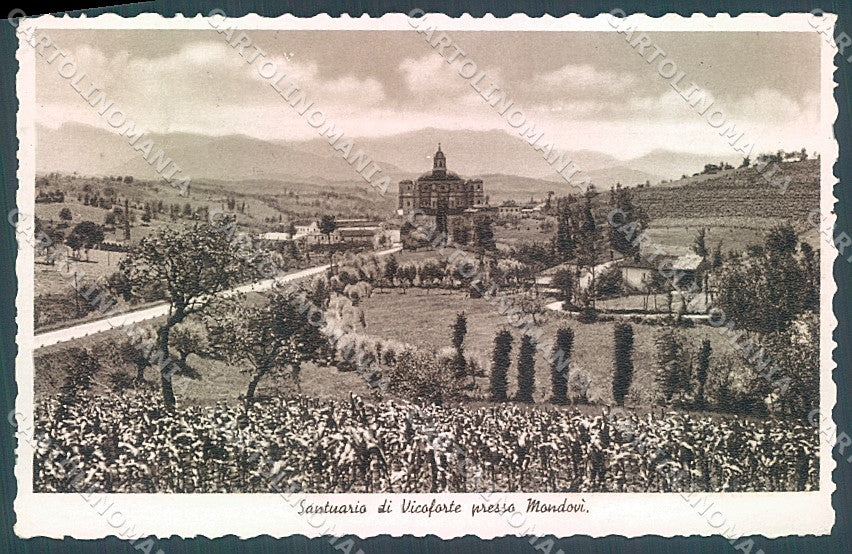 Cuneo Mondovì Santuario Vicoforte Foto cartolina JK2475 – fronte