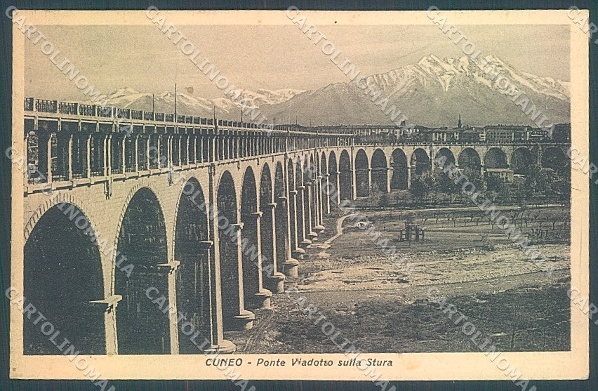 Cuneo Città Ponte Viadotto Stura cartolina JK2486 – fronte
