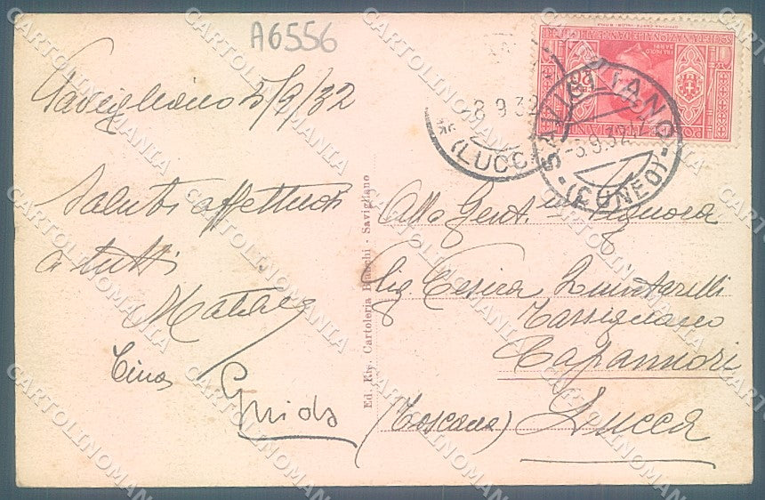 Cuneo Savigliano Monumento Generale Arimondi PIEGA ANGOLO cartolina JK2492 – retro