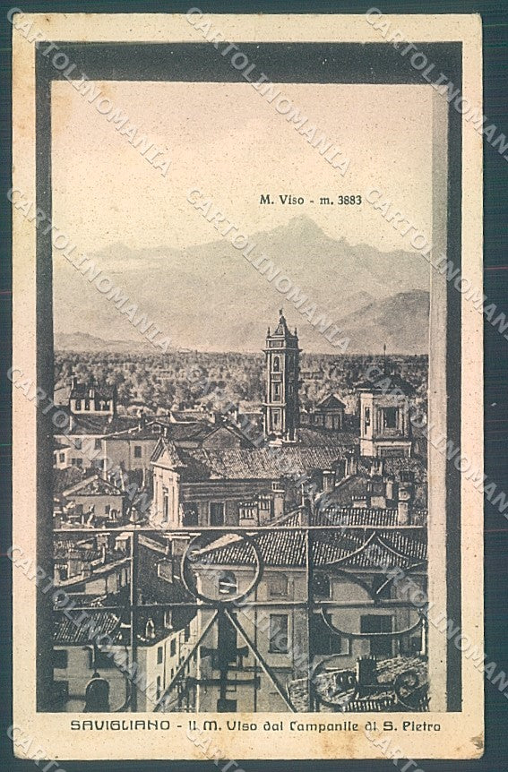 Cuneo Savigliano Campanile San Pietro cartolina JK2494 – fronte