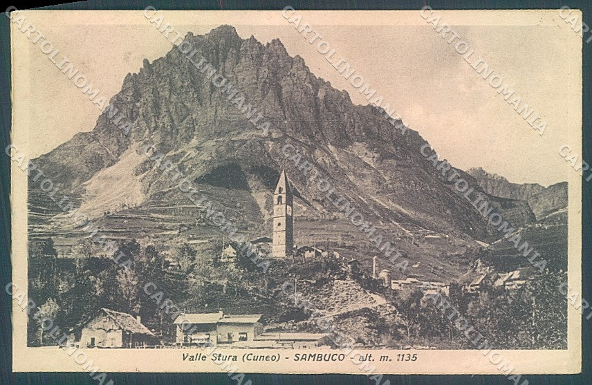 Cuneo Sambuco Valle Stura cartolina JK2497 – fronte