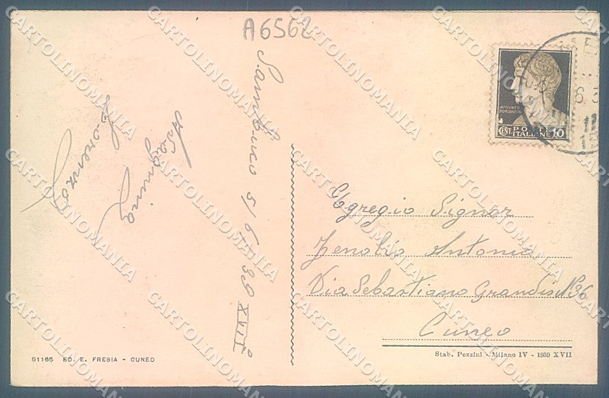 Cuneo Sambuco Valle Stura cartolina JK2497 – retro