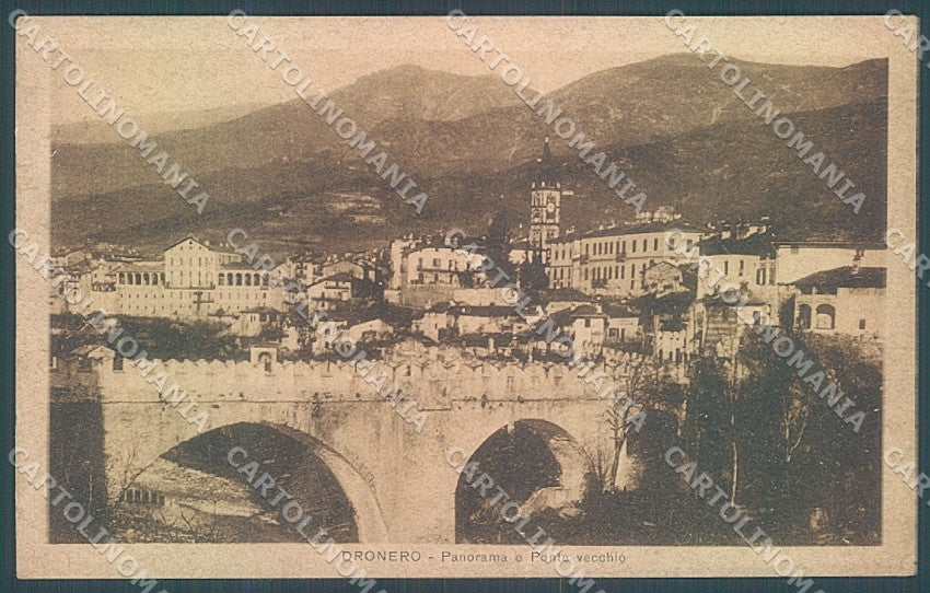Cuneo Dronero Ponte Vecchio cartolina JK2509 – fronte