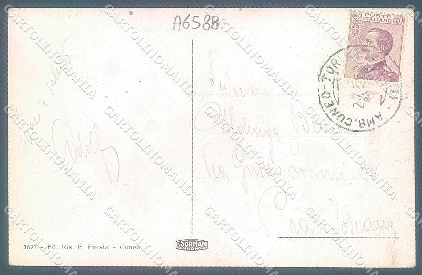 Cuneo Città Ferrovia cartolina JK2515 – retro