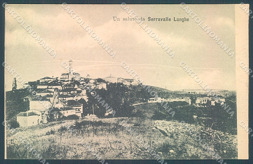 Cuneo Serravalle Langhe saluto da cartolina JK2535 – fronte