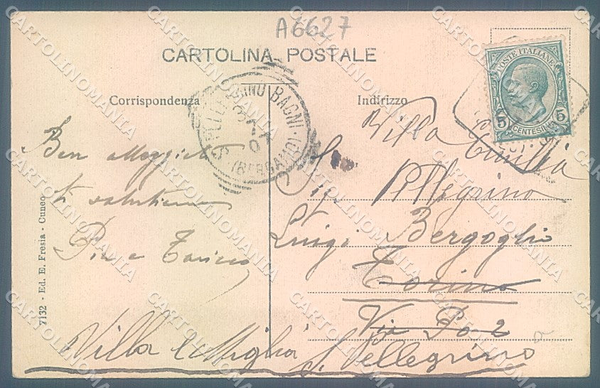 Cuneo Vinadio Terme Valle Stura cartolina JK2538 – retro