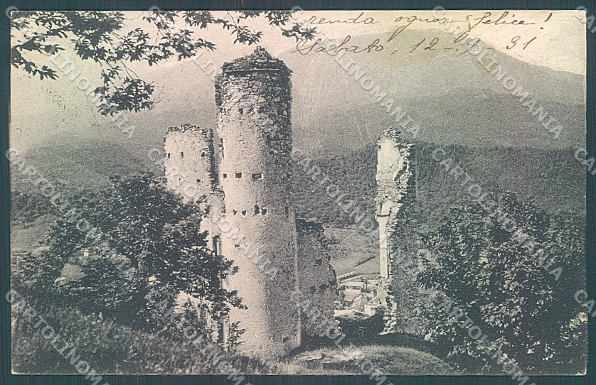 Cuneo Chiusa Pesio Castello Rovine cartolina JK2547 – fronte