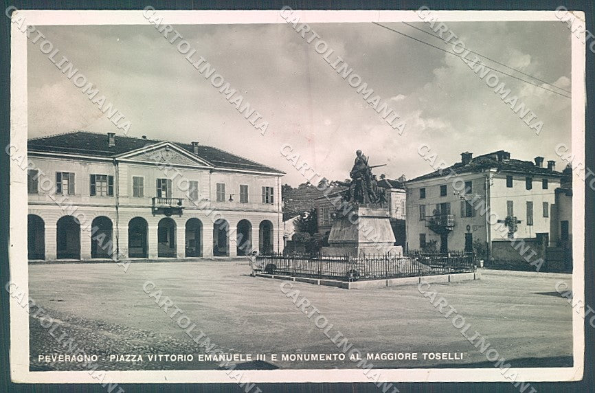 Cuneo Peveragno Monumento Maggiore Toselli Foto cartolina JK2548 – fronte