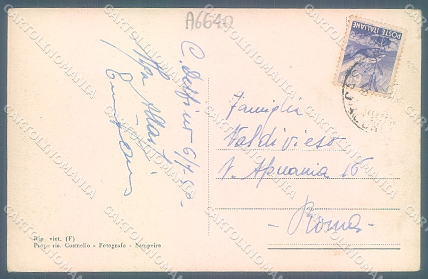 Cuneo Casteldelfino Valle Varaita PIEGHE cartolina JK2549 – retro