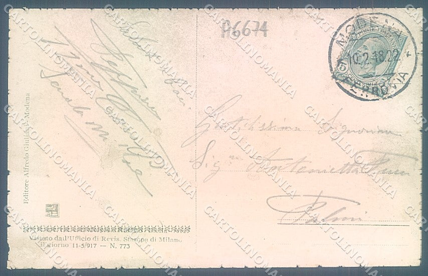 Modena Città Modiano cartolina JK2558 – retro