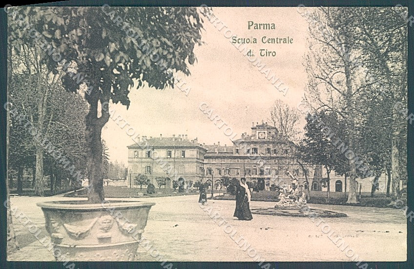 Parma Città Scuola Centrale di Tiro Modiano 33794 PIEGATA cartolina JK2570 – fronte