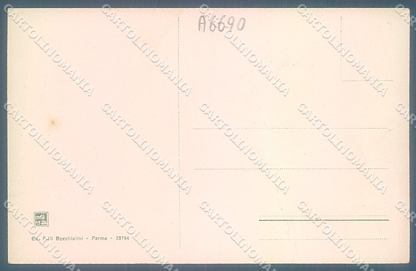 Parma Città Scuola Centrale di Tiro Modiano 33794 PIEGATA cartolina JK2570 – retro