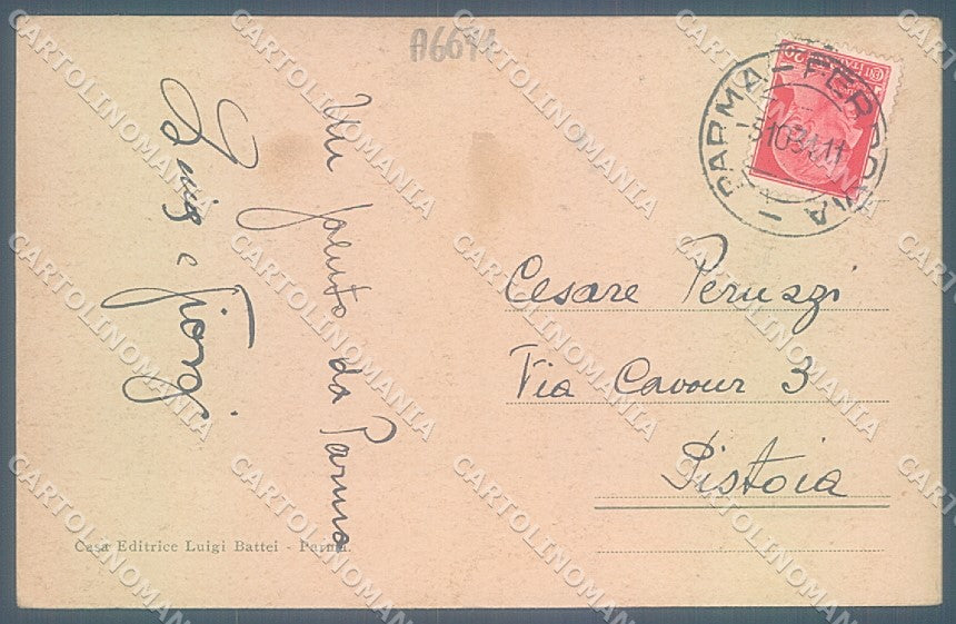 Parma Città Scuola Applicazione Fanteria cartolina JK2571 – retro