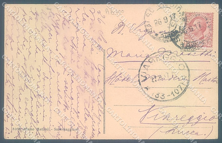Parma Tabiano Castello Scalinata cartolina JK2575 – retro
