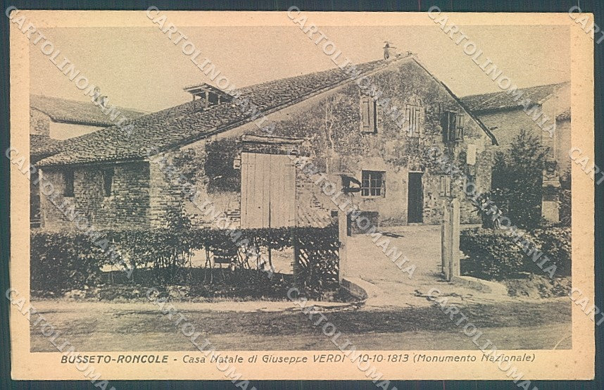 Parma Busseto Roncole Casa Natale Giuseppe Verdi cartolina JK2577 – fronte