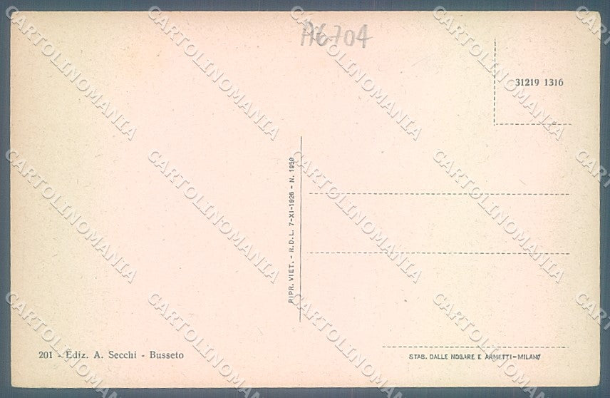 Parma Busseto PIEGHINE cartolina JK2578 – retro