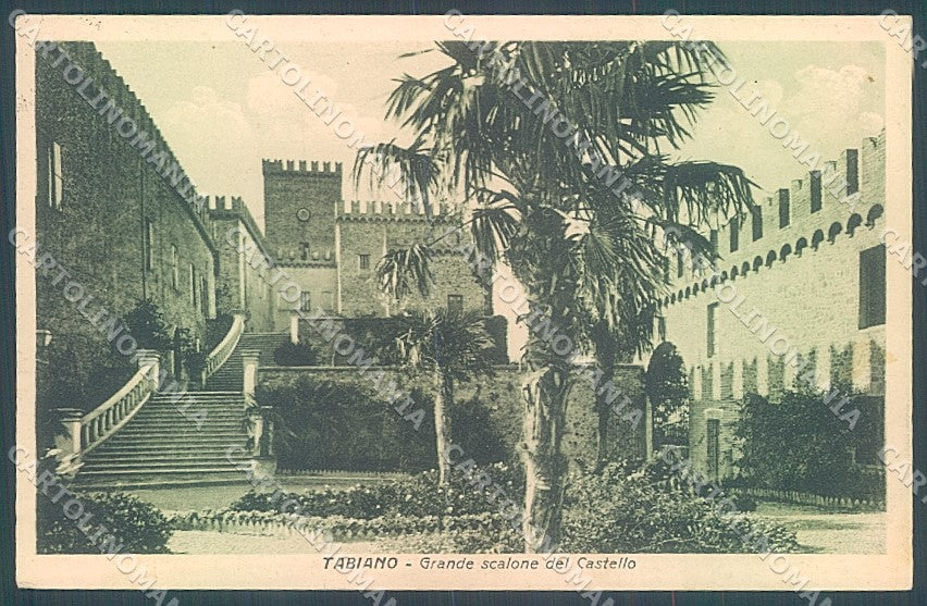 Parma Tabiano Castello Scalinata cartolina JK2580 – fronte