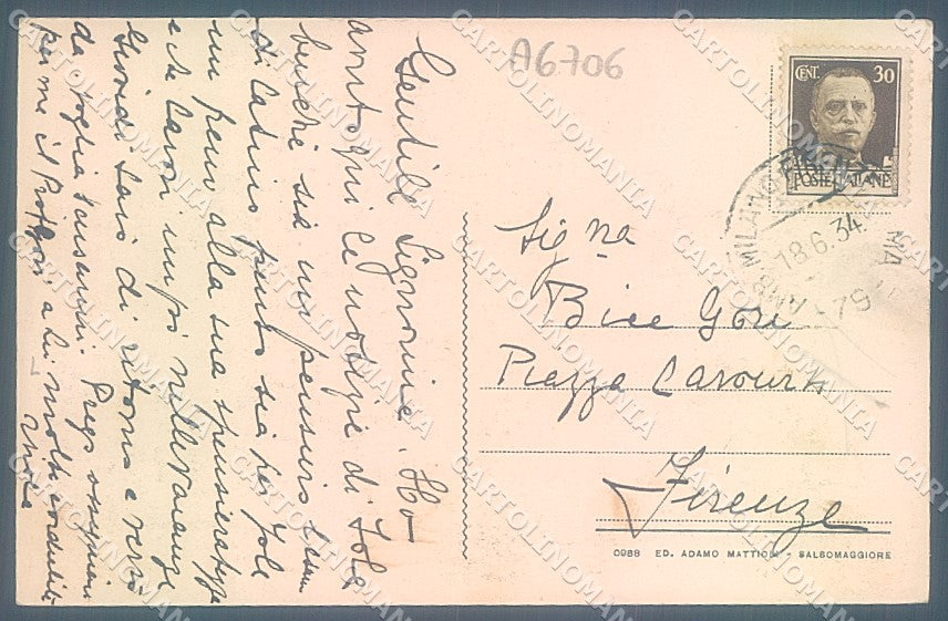 Parma Tabiano Castello Scalinata cartolina JK2580 – retro