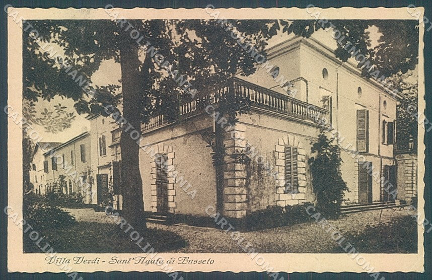 Parma Busseto Sant'Agata Villa Verdi cartolina JK2581 – fronte