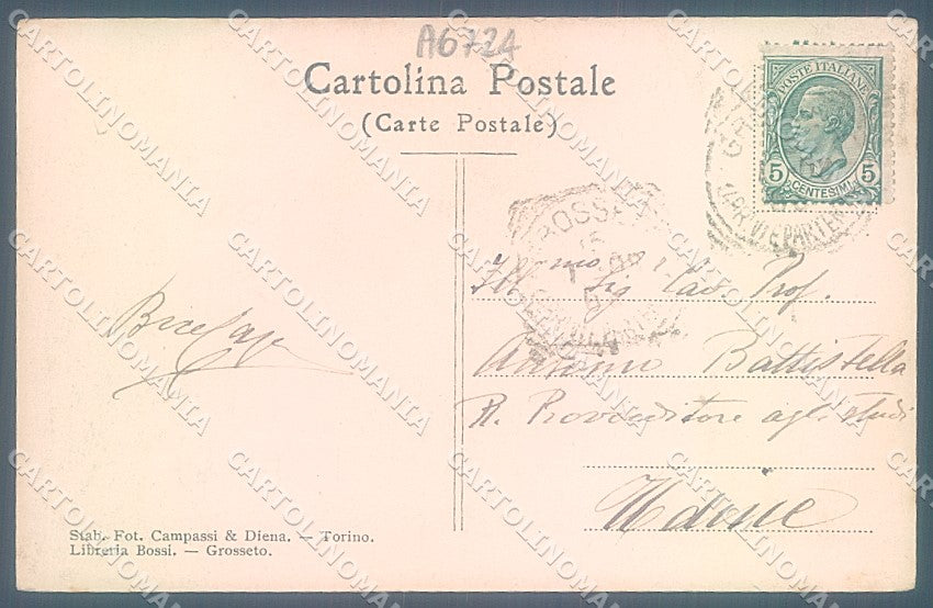 Grosseto Paganico Mura Secolo XIV cartolina JK2583 – retro