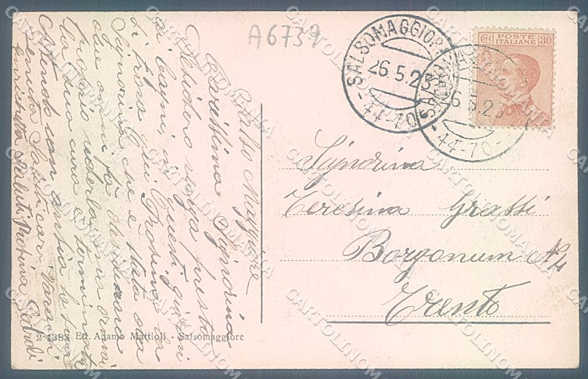 Parma Salsomaggiore cartolina JK2587 – retro