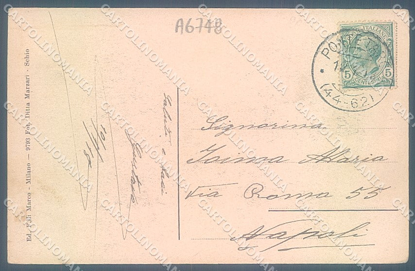 Piacenza Città Ponte Vittorio Emanuele III sul Po cartolina JK2589 – retro