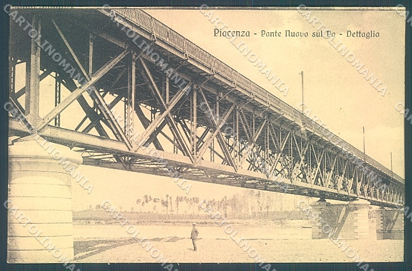 Piacenza Città Ponte sul Po cartolina JK2595 – fronte