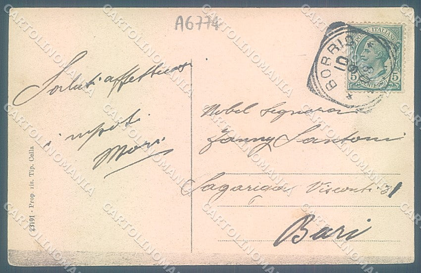 Piacenza Bobbio Chiesa Monte Penice cartolina JK2597 – retro