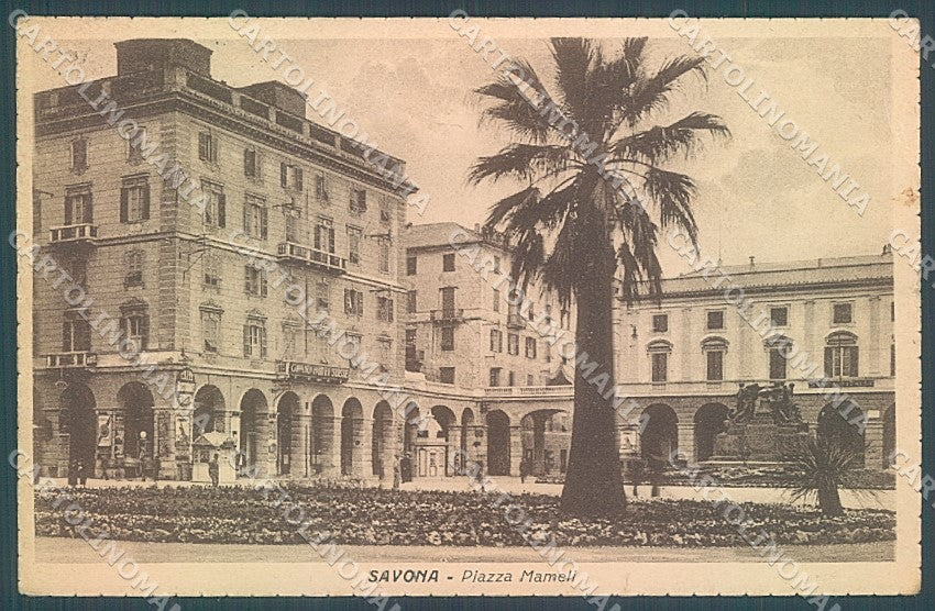 Savona Città Piazza Mameli PIEGA ANGOLO cartolina JK2606 – fronte