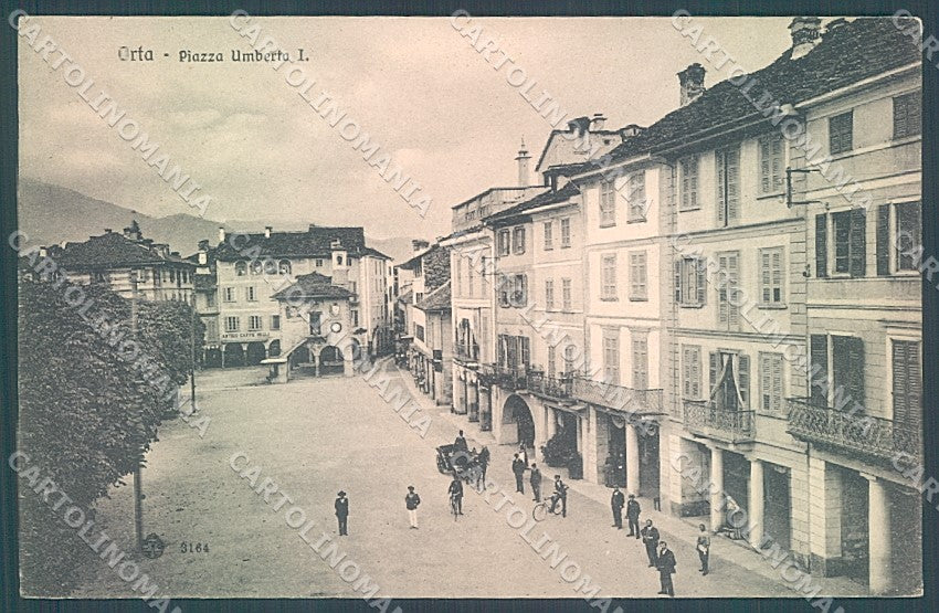 Novara Orta Piazza Umberto I cartolina JK2610 – fronte