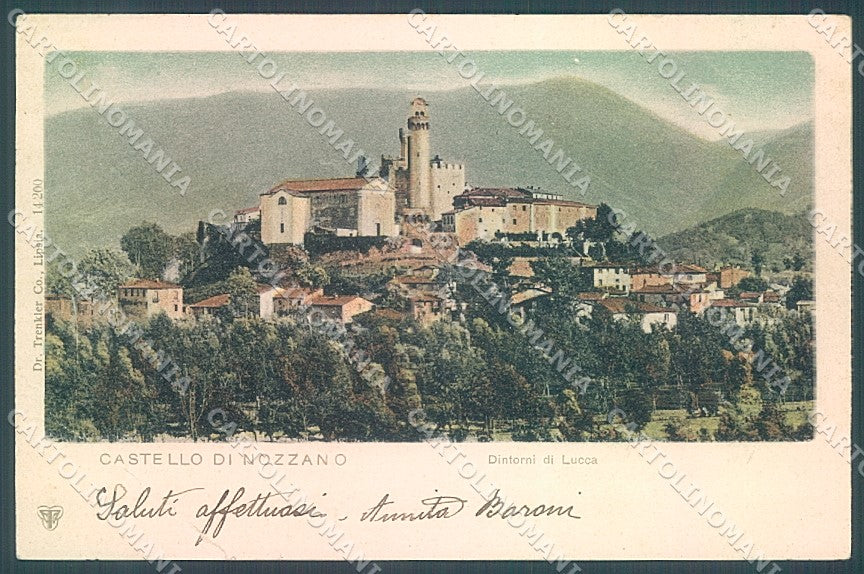 Lucca Nozzano Castello Trenkler 14200 PIEGA cartolina JK2612 – fronte
