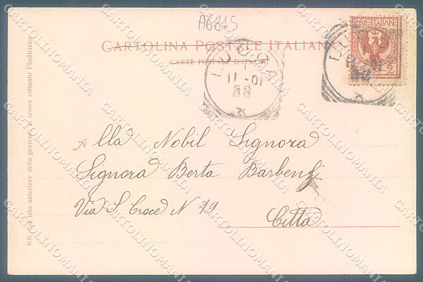 Lucca Nozzano Castello Trenkler 14200 PIEGA cartolina JK2612 – retro