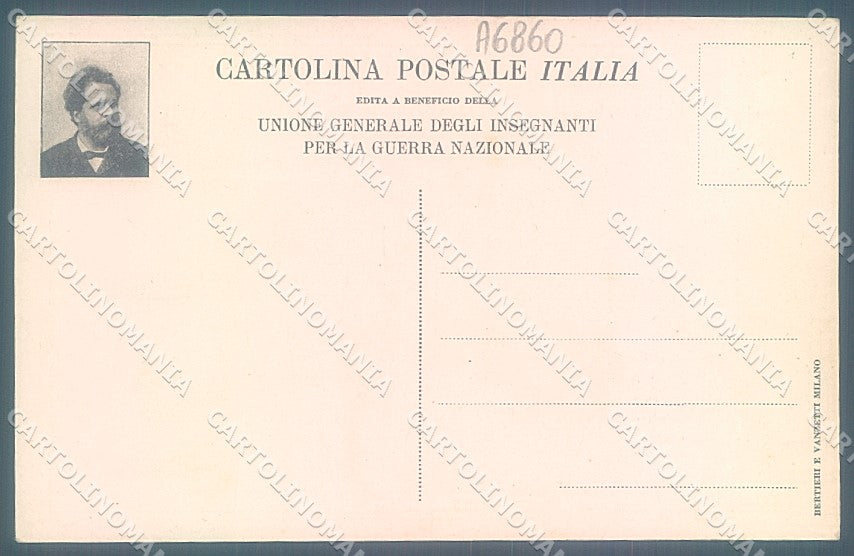 Roma Città Carducci Annuale Fondazione Roma WW1 Propaganda cartolina JK2617 – retro