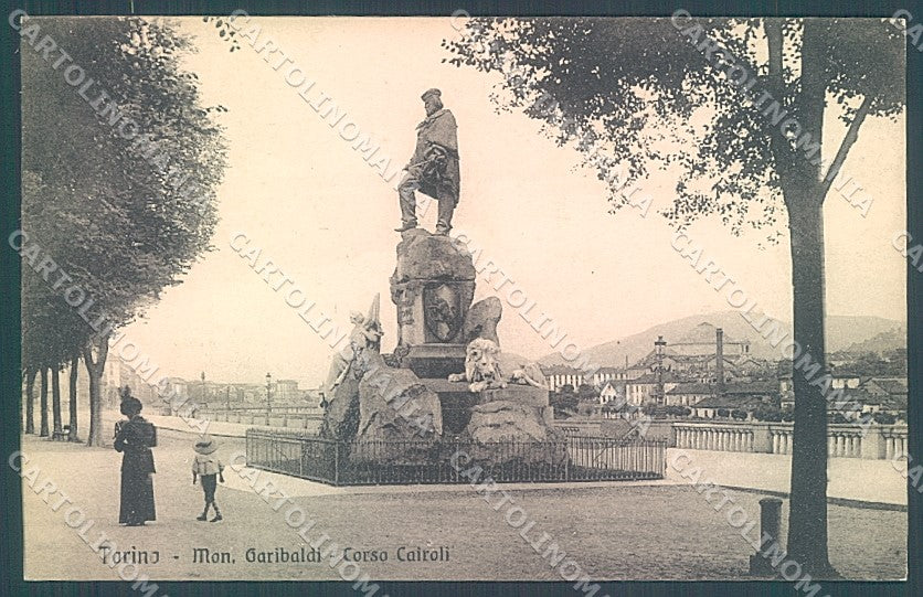 Torino Città Monumento Garibaldi Corso Cairoli cartolina JK2620 – fronte
