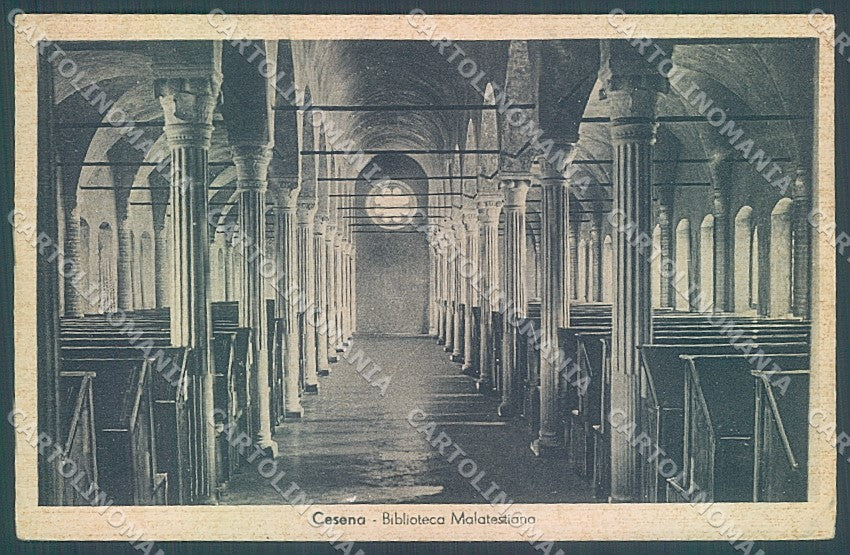 Forlì Cesena Biblioteca Malatestiana cartolina JK2631 – fronte