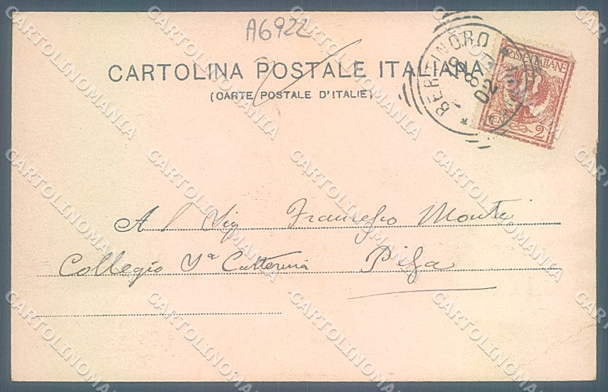 Forlì Polenta Chiesa Carducci PIEGA ANGOLO cartolina JK2635 – retro