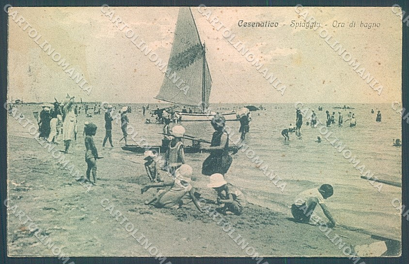 Forlì Cesenatico Spiaggia STRAPPINO PIEGA cartolina JK2641 – fronte