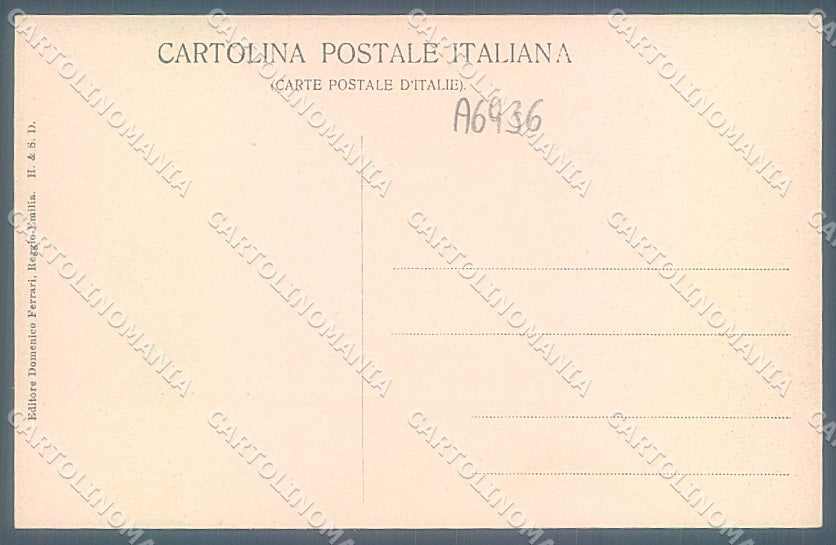Reggio Emilia Città Statua del Crostolo Fontana cartolina JK2643 – retro